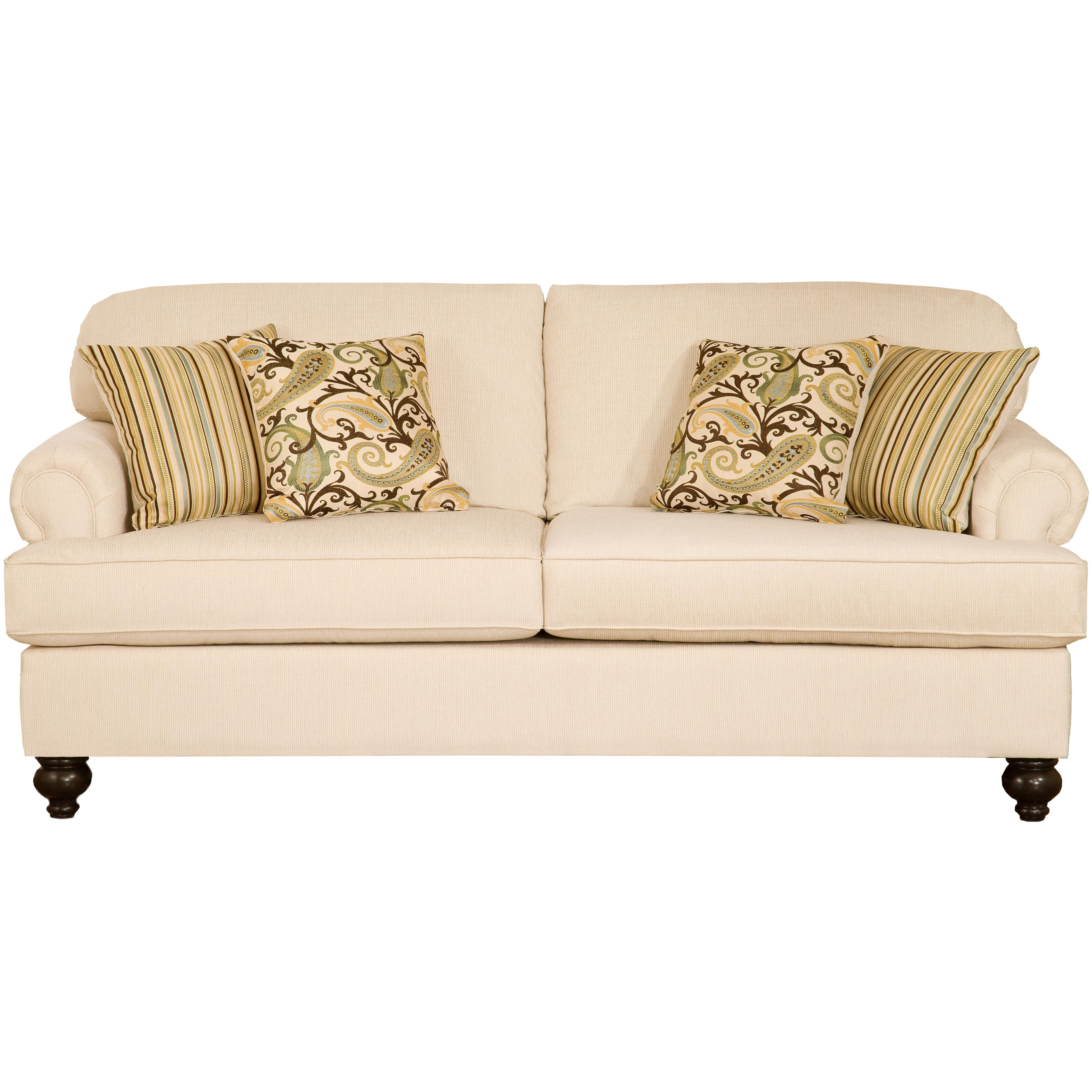 Belfort Essentials Sterling Traditional Sofa With Rolled Arms Belfort